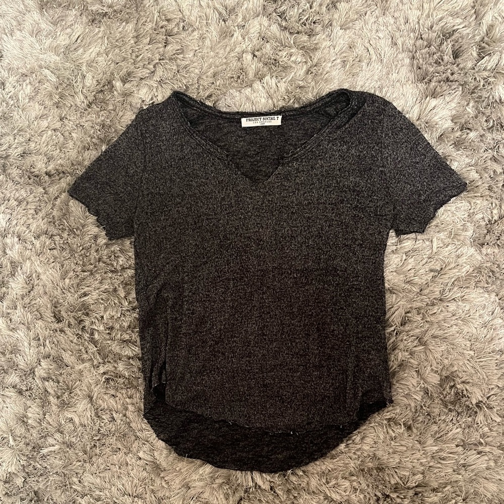 Project social T distressed gray tshirt size xs